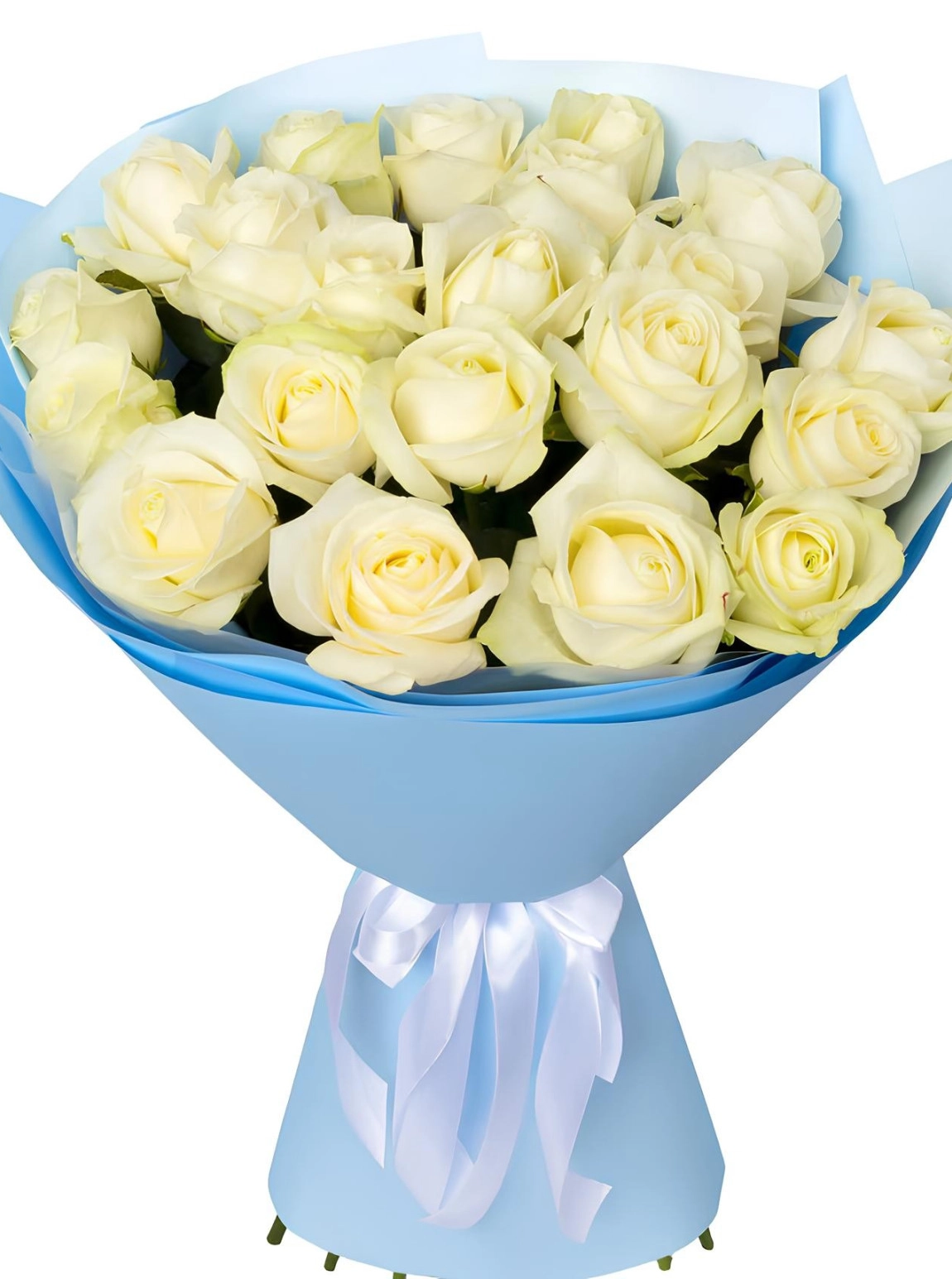 21 Beyaz Gül Buketi