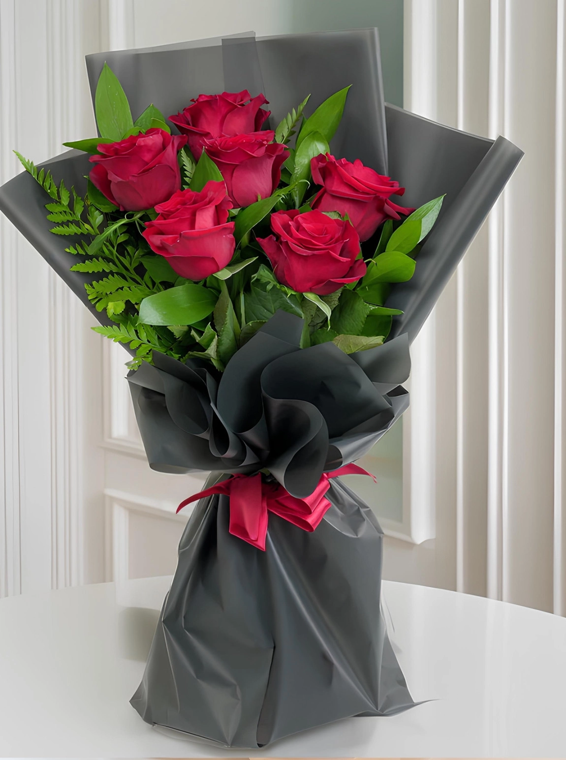 5 Kırmızı Gül Buketi