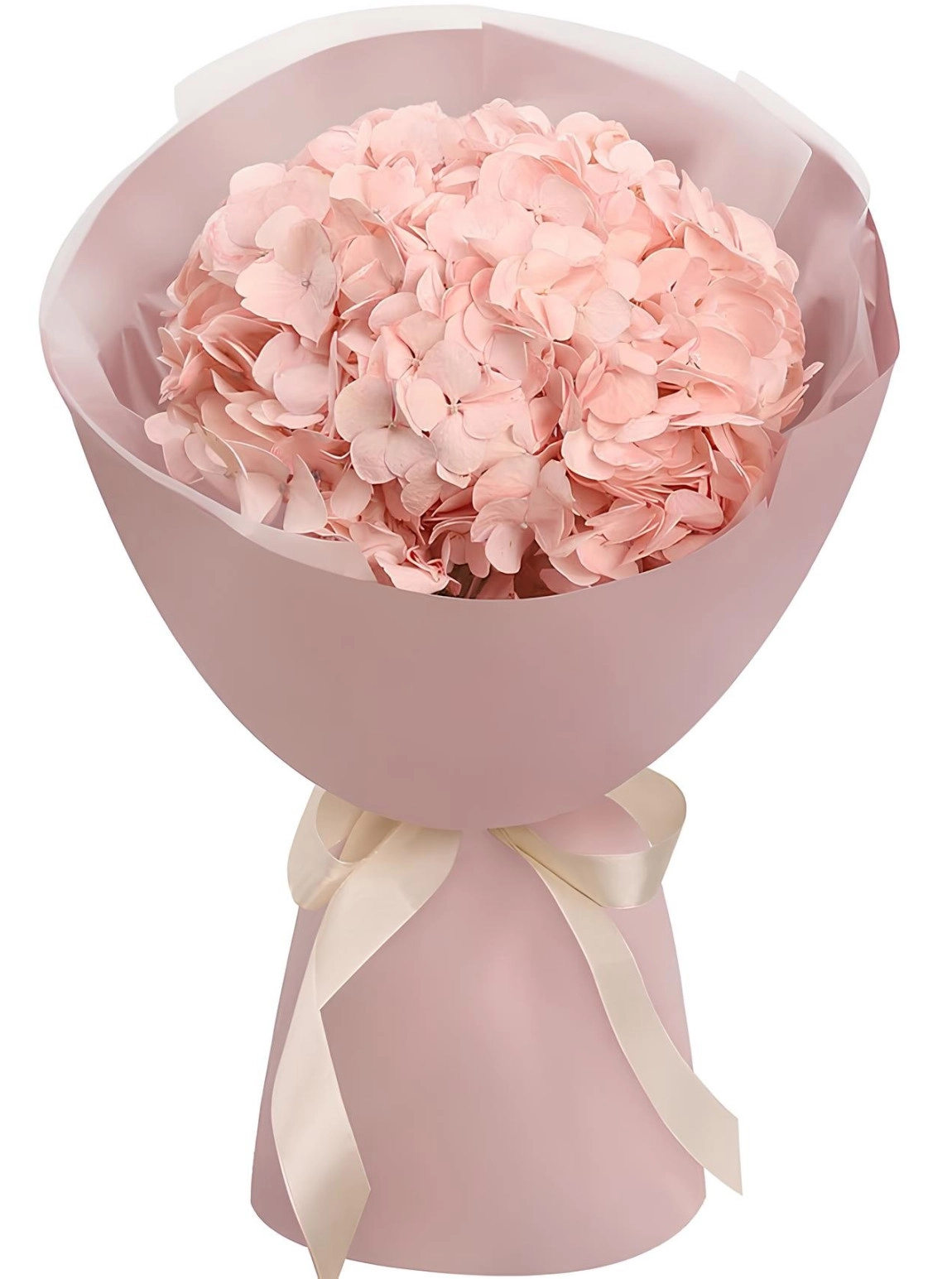 Pembe Ortanca Buketi