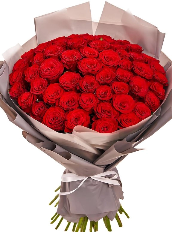 51 Adet Kırmızı Gül Buketi