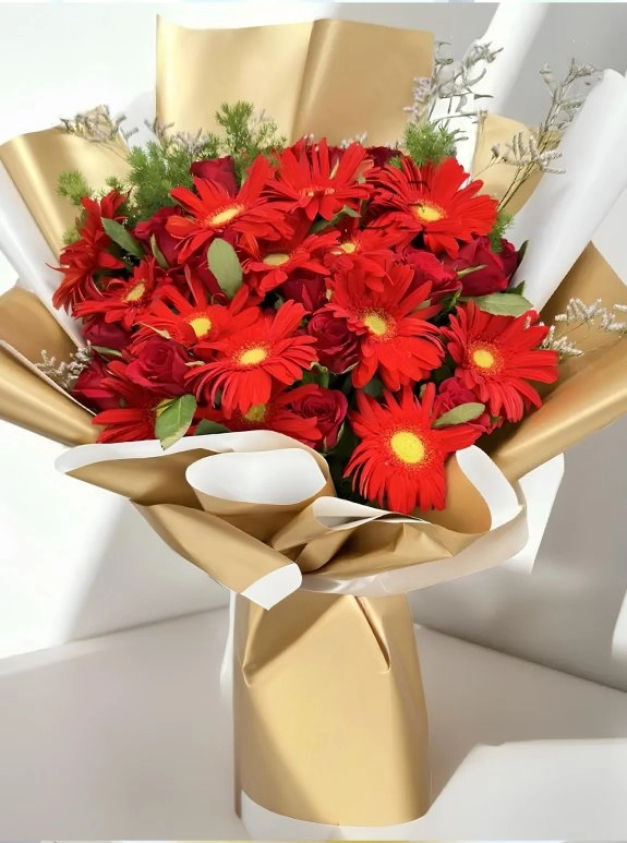 Kırmızı Gerbera Buketi