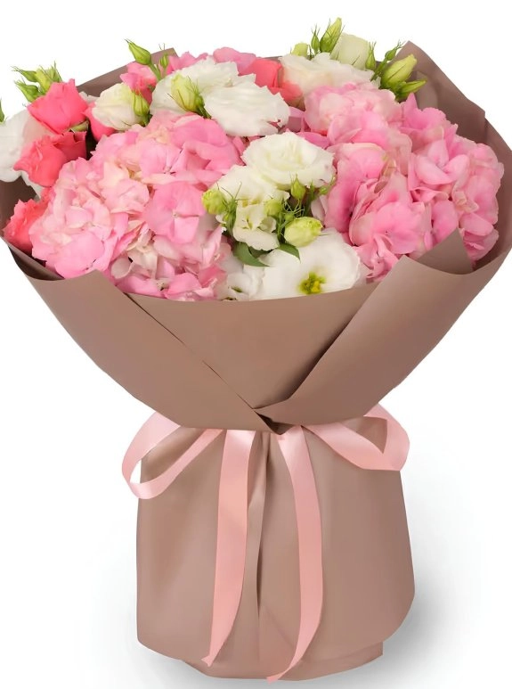 Ortanca ve Pembe Buket